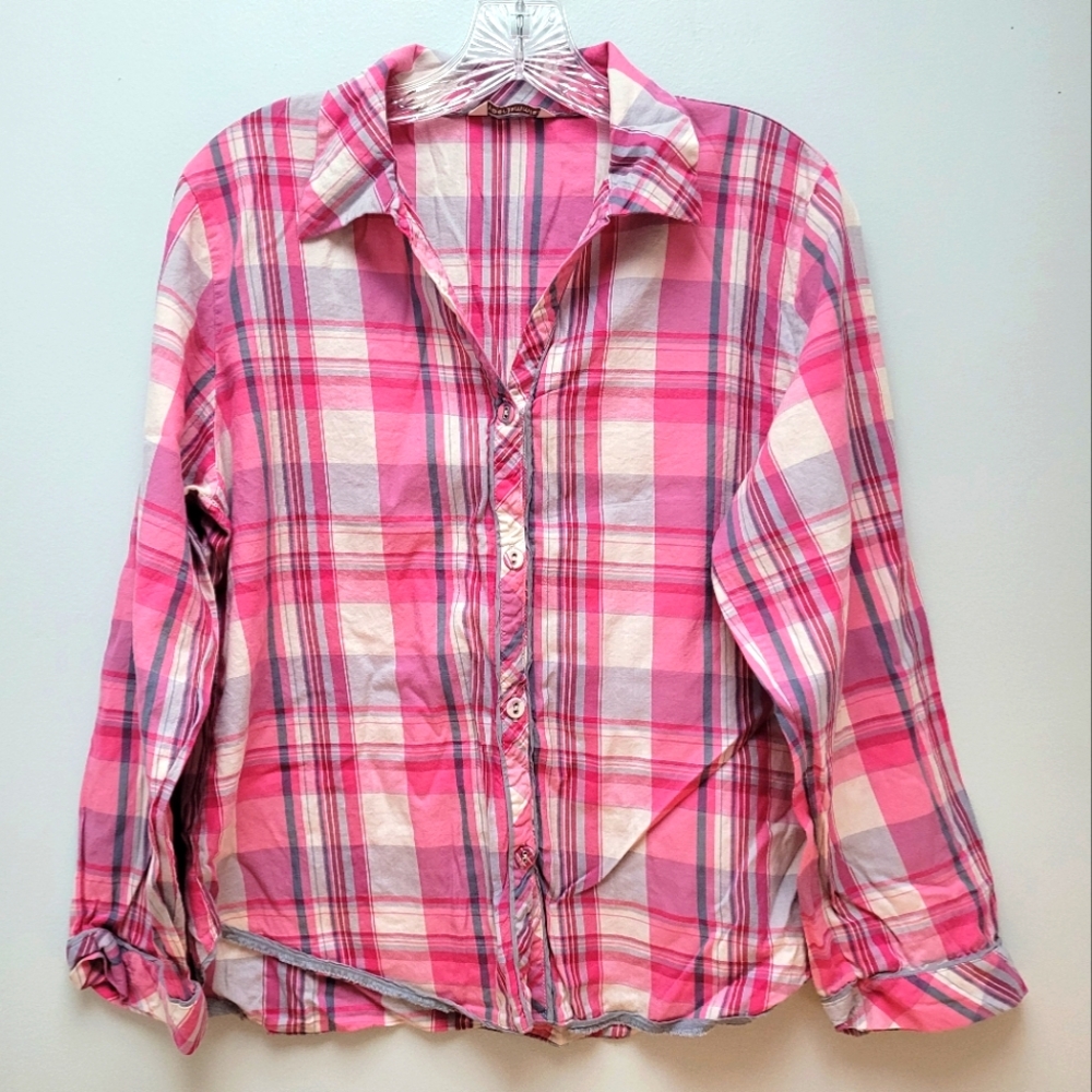 CYBERJAMMIES | Pink & Gray Plaid Pajamas, Sz. 8